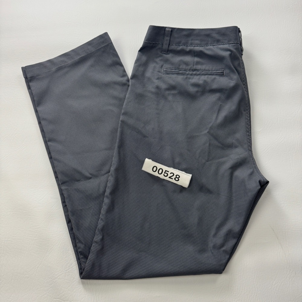 Maide Golf Bonobos Mens Houndstooth Performance Pants Grey Navy Blue Zipper Hem - Picture 15 of 15